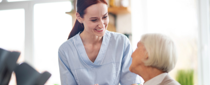 Having a positive attitude can make being a professional caregiver easier.